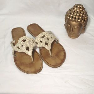 Braided sandals